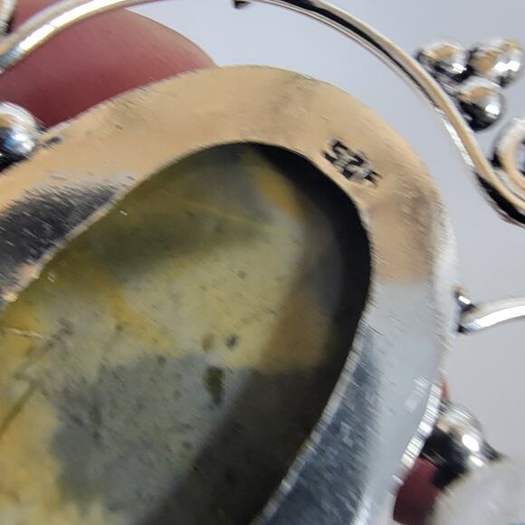 Handmade Silver Pendant Necklace with Labradorite, Blue Topaz & Turquoise Gems - Picture 5 of 10